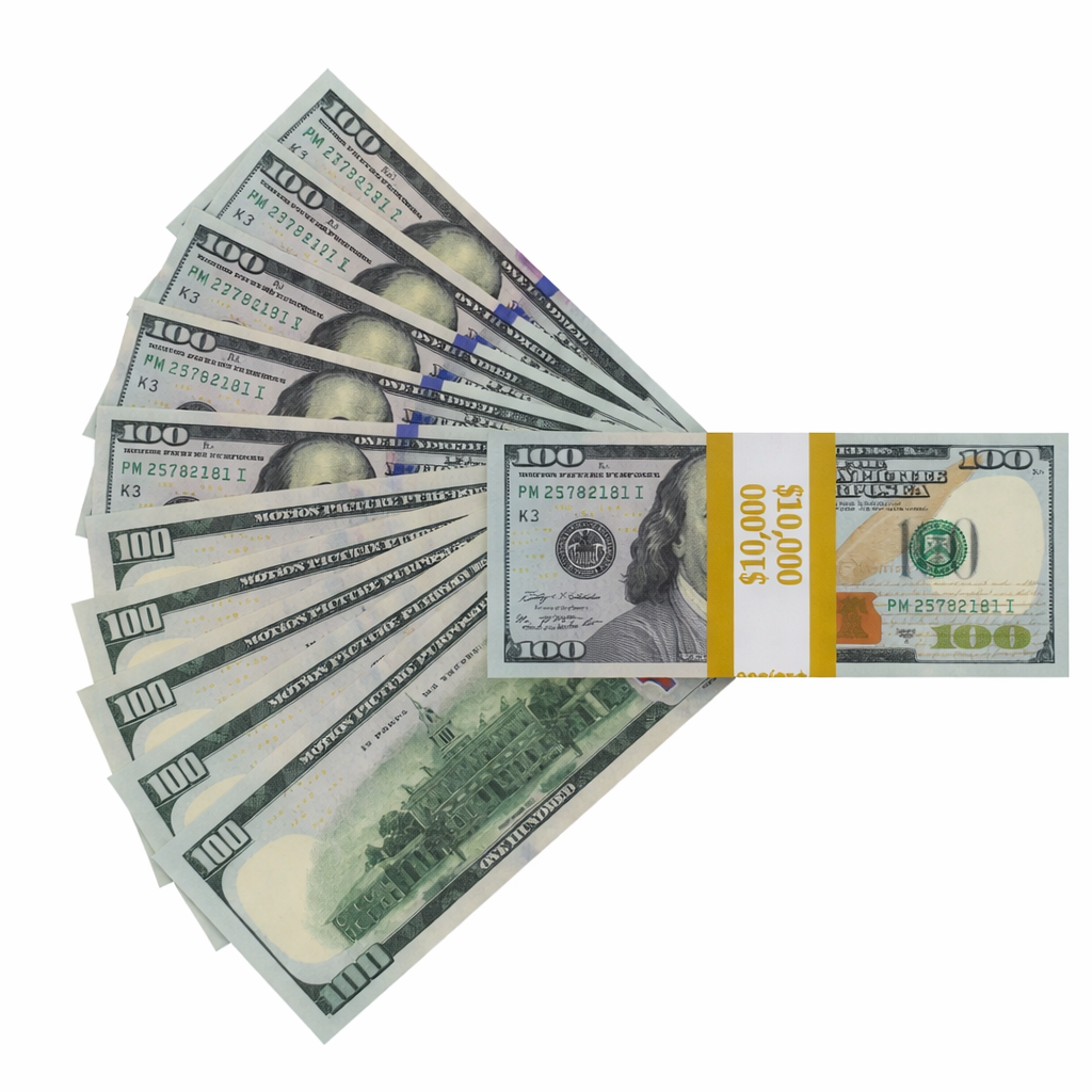 $10,000 in 100's! Motion Picture Bills