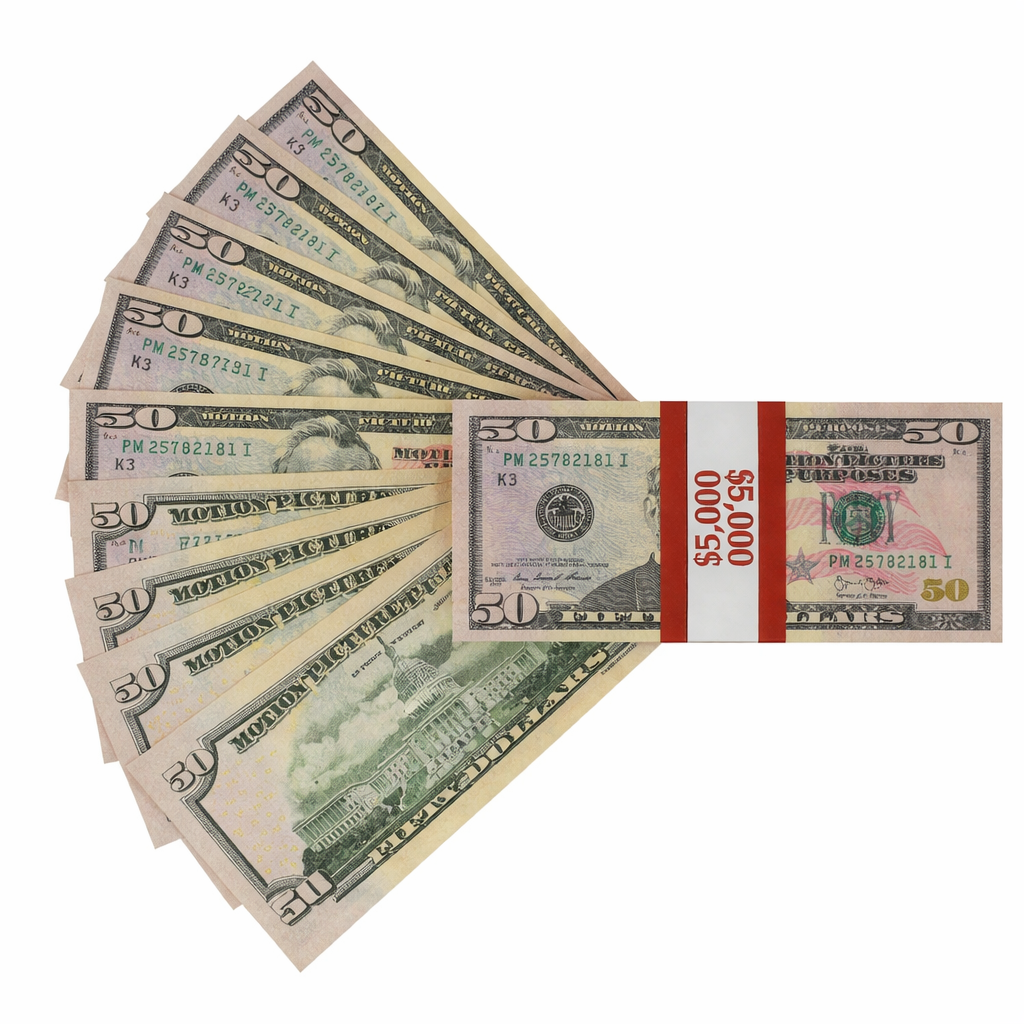 $5,000 in 50's! Motion Picture Money